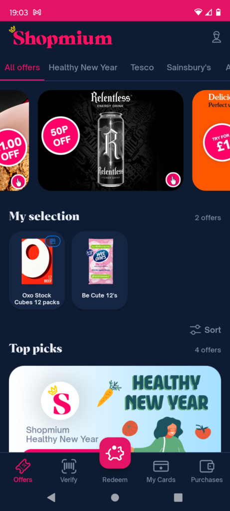 Shopmium app review screenshot